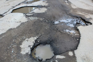 Severe Potholes in Delaware County