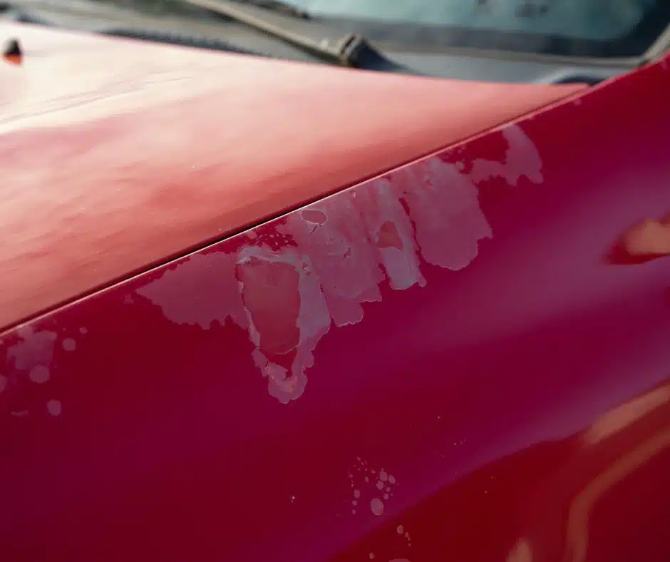 peeling car paint