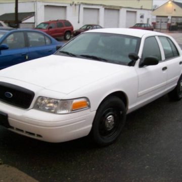 Police car before