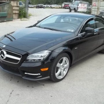 repairing damage to a Mercedes CLS550